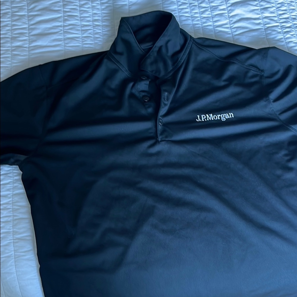 LIKE NEW! JPMorgan Nike Black Men's Polo Shirt